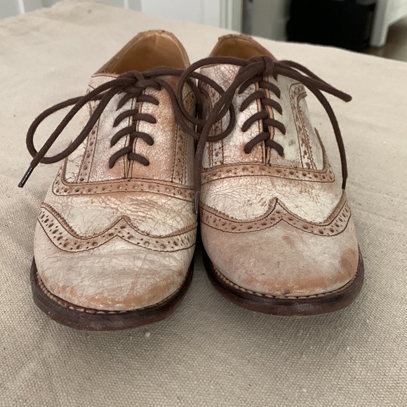 Bed Stu Brand Cream Distressed Oxfords Size 8 - Cobbler Series - VGUC - Picture 7 of 9